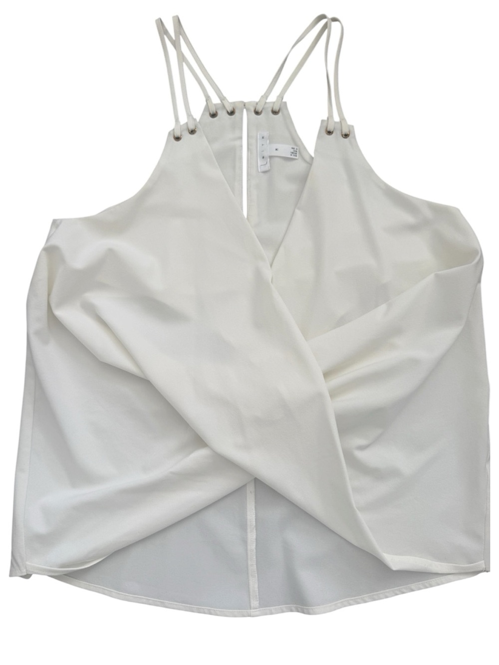 LEITH NORDSTROM CREAM STRAPPY WRAP FRONT TANK CAMISOLE SIZE MEDIUM